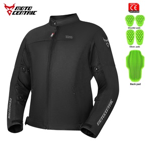 Veste de moto pour homme MOTOCENTRIC, été, maille douce, équipement de protection certifié CE, respirante, réfléchissante, tenue de moto et de cyclisme - Product Image 2