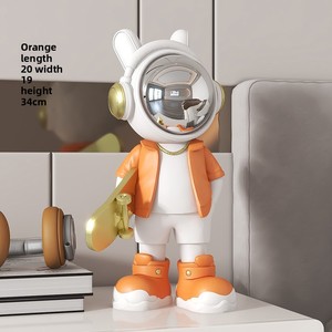 Oferta Especial: Adorno Moderno y Sencillo de Astronauta en Patineta, de Resina Pintado a Mano, para <span class=keywords><strong>Halloween</strong></span>, Decoración de Escritorio, Regalo de Inauguración, Mueble de TV/Vino - Product Image 6
