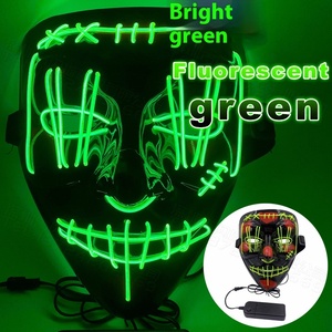 Halloween Horror Funny <span class=keywords><strong>Ghostface</strong></span> Máscara LED luminosa Nuevo producto creativo para fiestas de graduación Efecto de sangre hecho de plástico - Product Image 6