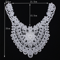 Bon marché Prix Broderie Indienne Brodée Dentelle Col Cou Garniture Dentelle Col Broderie Applique Pour Enfants