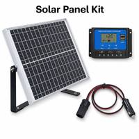 Module de panneau solaire en verre laminé 10W 20W 30W avec contrôleur, câble, support de positionnement de trous personnalisé, optionnel, usine OEM