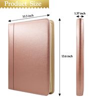 Porte-documents en cuir imperméable personnalisé de luxe pour hommes et femmes bloc-notes presse-papiers classeur de documents classeur de dossiers organisateur de portefeuille d'affaires