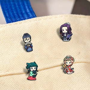 Pin de esmalte al por mayor de Anime Apothecary Diaries, insignia metálica de <span class=keywords><strong>Maomao</strong></span> Jinshi, pin de solapa personalizado para mochilas, moda - Product Image 1