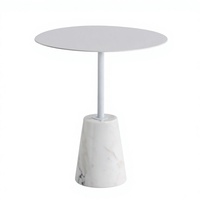Table d'appoint de canapé mobile, minimaliste, moderne, pour petit appartement, populaire sur internet, table d'angle créative en marbre pour salon de thé
