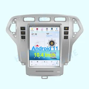 10.4 Inch Voor Ford Mondeo Mk4 Galaxy 2007-2010 Snapdragon 665 Android 11 Gps Navigatie Multimedia Video Speler Carplay Dsp 4G