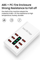 Chargeur USB multi-ports 30W, charge rapide, chargeur rapide pour téléphone portable, chargeur USB rapide 6 ports pour iPhone 14 et tous les mobiles