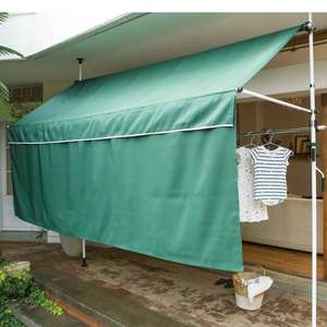<span class=keywords><strong>Auvent</strong></span> de jardin, <span class=keywords><strong>Parasol</strong></span> sur pied, avec cintre à vêtements, porte-linge, 3m - Product Image 2