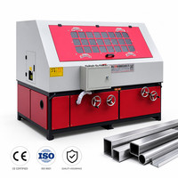 Machine de polissage des métaux pour l'élimination de la rouille sur tubes carrés, tuyaux rectangulaires et acier inoxydable, haute sécurité, abrasif écologique
