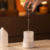 Diffuseur d'huiles essentielles électrique ultrasonique en forme de vase de 120 ml, lumière LED à 7 couleurs changeantes, humidificateur à brume froide USB pour la maison
