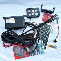 Panel de interruptor de protección contra sobrecarga RGB de 6 bandas, interruptor basculante impermeable de 12V y 24V para coche, camión, marino, fácil instalación