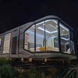 Espace Capsule Mobile Home <span class=keywords><strong>Lit</strong></span> Hôtel Cabine Préfabriqué Conteneur Modulaire Petite Capsule Chambre <span class=keywords><strong>Avec</strong></span> Cuisine Et Salle De Bains - Product Image 2