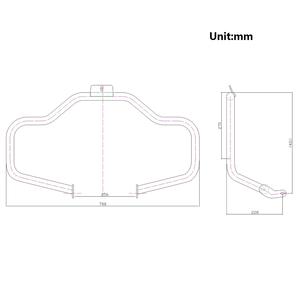Nouvelle barre de protection de moteur chromée pour moto Iron Highway pour Heritage Softail <span class=keywords><strong>Deluxe</strong></span> Fatboy <span class=keywords><strong>CVO</strong></span> FLSTN 2000-2017 - Product Image 5