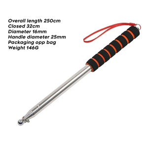 2025 Hige Level Telescópico Deluxe Guía de acero inoxidable Asta de mano Asta de bandera de viaje Bastón de música Profesor Puntero - Product Image 4