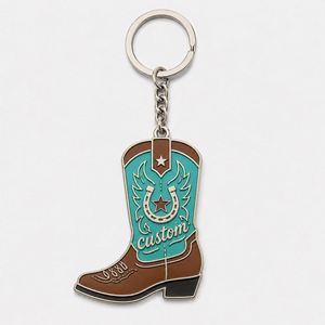 Custom Wholesale High Quality <b>Boots</b> Keychains <b>Boot</b> <b>Chains</b> Style Western Travel Souvenirs Key Ring - Product Image 2