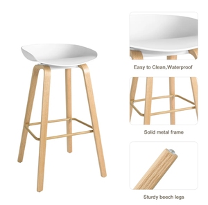 Sillas de Bar Modernas al por Mayor de Fábrica, Taburetes de Cocina de Altura Media para Barra, Isla de Cocina, Hogar, Restaurante, Hotel - Product Image 3