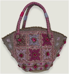Stylish Handmade <b>Beaded</b> Purse with Embroidery Women's Luxury Fashion <b>Handbag</b> Available at Best Price - Product Image 3