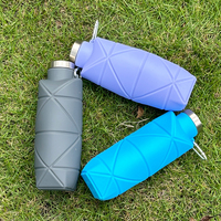 Bouteille d'Eau Pliable OUYADA en Silicone sans BPA, Réutilisable pour Sports de Plein Air, Voyage, Gym, Camping, Randonnée