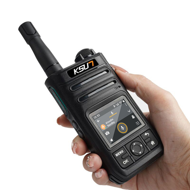 Android 4G 3G 2G POC Two Way Radio GPS Wifi Blue Tooth Mobile Transceiver Handy Walkie Talkie Compatible with Zello App