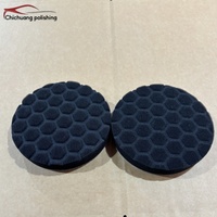 Tampons de polissage en mousse éponge, lot de 5, ensemble de polissage plat OEM, 125 mm, 150 mm, polisseuse de voiture, grain 100, abrasif moyen