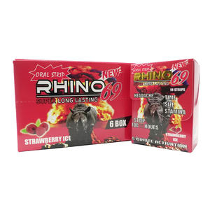 Bandes orales Rhino 69 amélioration masculine Bandes orales 6ct - Product Image 1