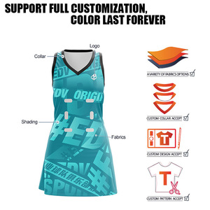 Vestido <span class=keywords><strong>Netball</strong></span> Línea Sublimado Personalizado - Product Image 2