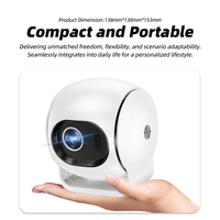 Mini projecteur portable HM.Q3 720P avec haut-parleur intégré 5W, courte focale, compatible Netflix et mise au point automatique