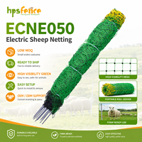 HPSFENCE ODM/OEM Filet de clôture électrique pour moutons, faible MOQ, prêt à expédier, filet vert pour bétail, pour enclos et pâturages temporaires