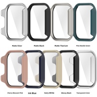 Coque de protection intégrale en PC rigide BEEFLYPOWER 2-en-1 avec protection d'écran en verre trempé pour Redmi Watch 6 Active