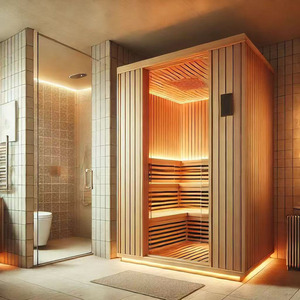Коммерческий класс, комнатная сауна, современный дизайн, Паровая и сухая сауна, пользовательские размеры, OEM/ODM, Оптовая продажа-для вилл - Product Image 3