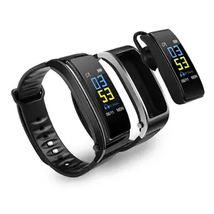 2 in 1 Y3 Plus Smart Watch Band Health Tracker Pedometer Fitness Wireless headset Bracelet Wristband with earbuds headphones