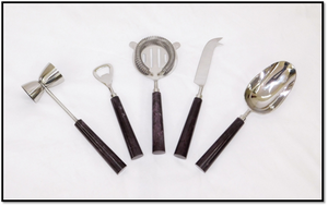 Juego de Herramientas de Bar de Lujo MIINOX WARES SRA-3003, Acero Inoxidable con Acabado de Resina Pulida, Diseño Ecológico, Empaque Personalizado - Product Image 2