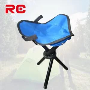 Silla de pesca triangular, taburete plegable con funda gratis para acampar