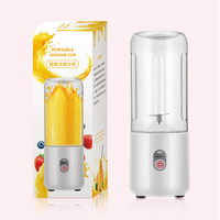 Blender portable moderne pour cuisine et bureau, smoothies, sans BPA, pot durable en acier inoxydable, 6 lames, accessoires, mini électrique USB