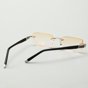 Nouvelles lunettes de lecture progressives bloquant la lumière bleue sans monture en strass unisexe - Product Image 2