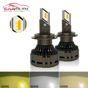 ไฟหน้า LED C-H7 3000K 4500K 6000K ไฟหน้ารถสี Tri ไฟหน้ารถ LED H4 CANbus สำหรับ Toyota Vios - Product Image 1