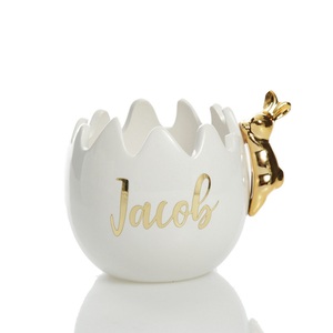 Bols lapin en céramique du fabricant en gros avec ensemble de conception de printemps d'ester d'ester - Product Image 5