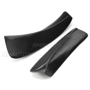 A Pair E46 Real Carbon Fiber <b>Car</b> Front Bumper Splitter Lip <b>Diffuser</b> Spoiler Guard Protection for BMW E46 M3 1999-2006 2001 - Product Image 2