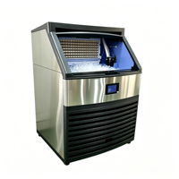 Machine à glaçons électrique automatique OEM&ODM 100 kg avec réservoir d'eau, machine à glaçons domestique pour cuisine, machine à glaçons en acier inoxydable
