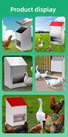 Mangeoires automatiques pour poulets de grande capacité, mangeoire à poulet en acier inoxydable, bacs d'alimentation pour volailles
