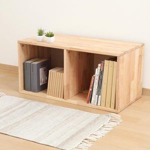 Étagère ouverte en bois de la série Tatami à combiner librement, largeur 31,5 x <span class=keywords><strong>profondeur</strong></span> 15,7 x hauteur 15,4 pouces (80 x <span class=keywords><strong>40</strong></span> x 39 cm), naturel - Product Image 4