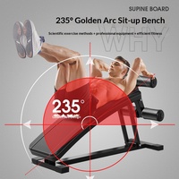 JEYORL JY218 Planche de musculation en métal avec design inversé pour l'entraînement des abdominaux, équipement de fitness d'intérieur pour le bureau