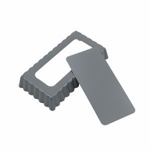 Moule à tarte rectangulaire de 6 cm x 11,5 cm avec fond amovible, revêtement antiadhésif durable pour un démoulage facile des aliments. - Product Image 3