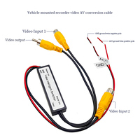 Entrée AV jaune vers 1 commutateur intelligent de canal de sortie pour moniteurs de caméra DVD dans la voiture RCA vidéo câble de commutation automatique commutateur vidéo
