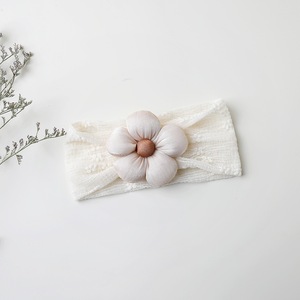 Nouveau Bandeau d'été en dentelle à fleurs pour nouveau-né, protection douce <span class=keywords><strong>de</strong></span> la fontanelle, accessoires capillaires <span class=keywords><strong>de</strong></span> princesse pour pièce climatisée - Product Image 3