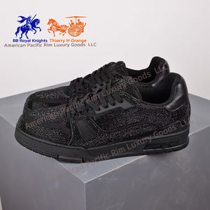 Chaussures de qualité supérieure, chaussures de tennis de luxe, chaussures de sport en cuir vintage, baskets décontractées pour hommes, baskets tendance - Product Image 3