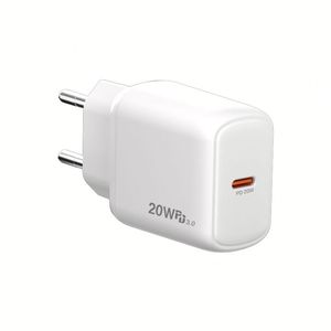 อะแดปเตอร์ชาร์จไฟแบบติดผนัง พอร์ต Type C รองรับ PD 20W USBC QC 3.0 ชาร์จเร็ว หัวปลั๊ก EU US สำหรับโทรศัพท์มือถือ ราคาโรงงาน - Product Image 4