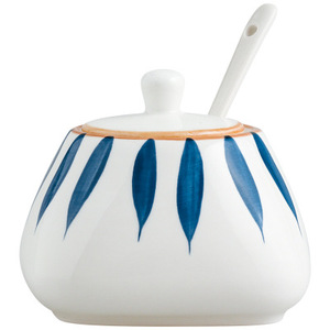 New Household Salt Shaker <b>Ceramic</b> Seasoning <b>Pot</b> Set Kitchen - Product Image 1