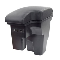 Vtear pour Ford Focus 2 3 2004-2018, accoudoir en cuir PU ABS, boîte de rangement avec port USB, console centrale, accessoires intérieurs de voiture
