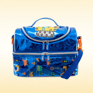 Sac à déjeuner isotherme pour enfants, motif dessin animé, pour élèves du primaire, sac de rangement alimentaire durable à porter à la main ou en bandoulière pour le campus - Product Image 5