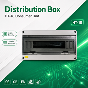 Caja de Distribución de Energía Industrial Serie HT, Plástico Impermeable IP65, 220V/400V IEC 060439-1 WNZJ HT-18 para Exteriores - Product Image 1